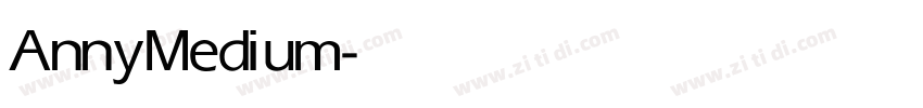 Anny Medium字体转换